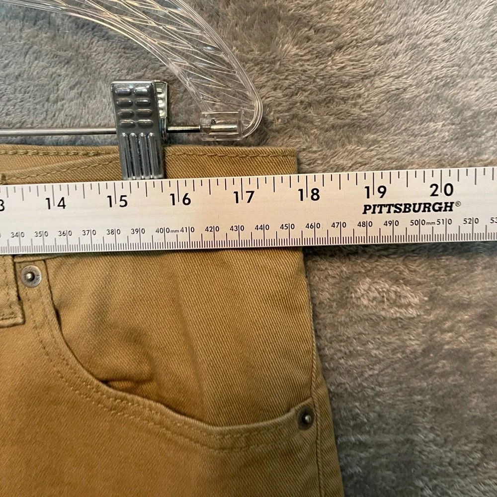 Signature Levis Mens Straight Leg Khaki Jean 36x32 Smart Casual Elevated Relaxed